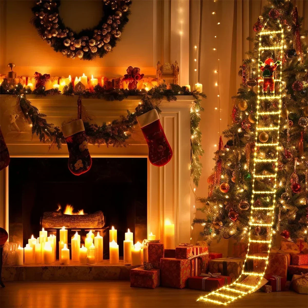 LED Ladder Light for Santa Cla - đánh giá và giá Home Decor Lighting Tree