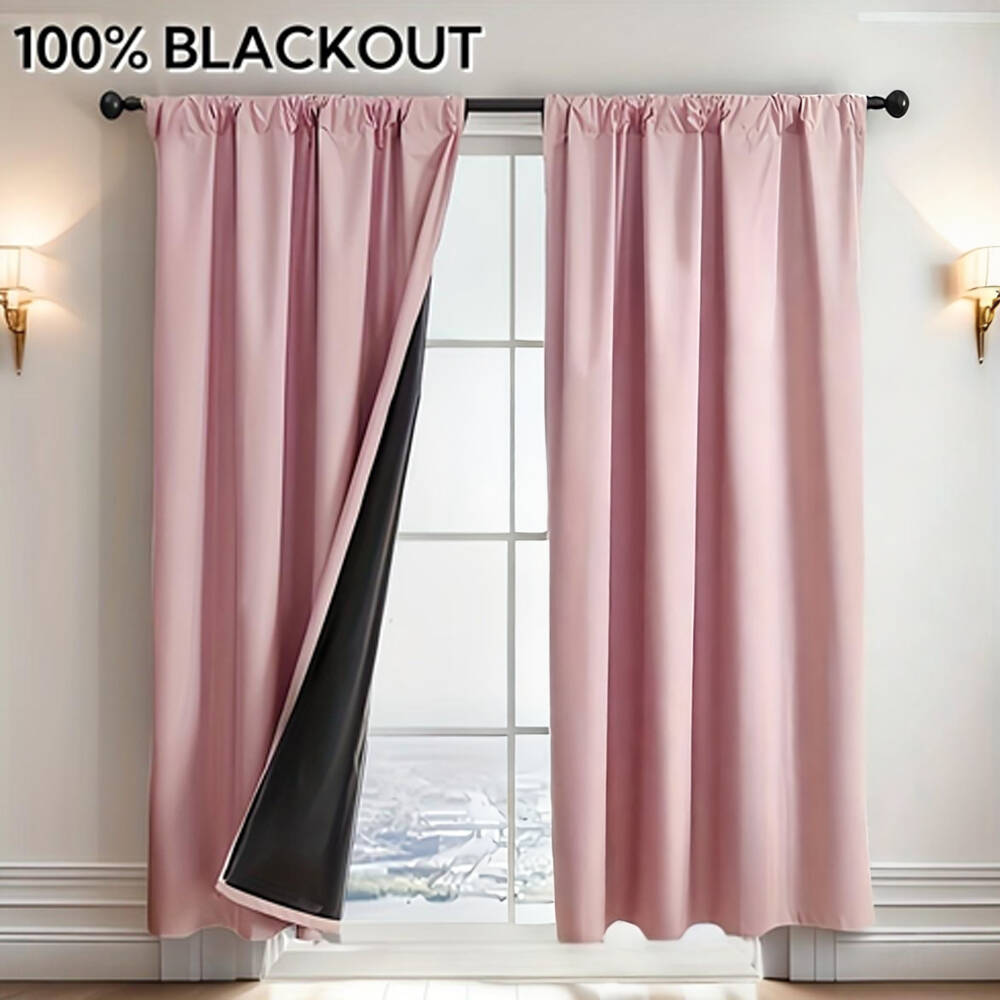 1pc 100% Blackout Curtain with - đánh giá và giá Office Lighting Decor