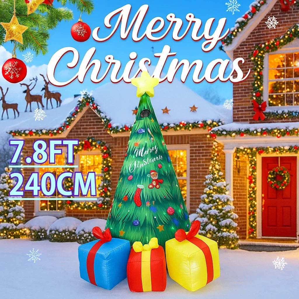 7.8FT Inflatable Christmas Tre - đánh giá và giá Home Decor Lighting Tree