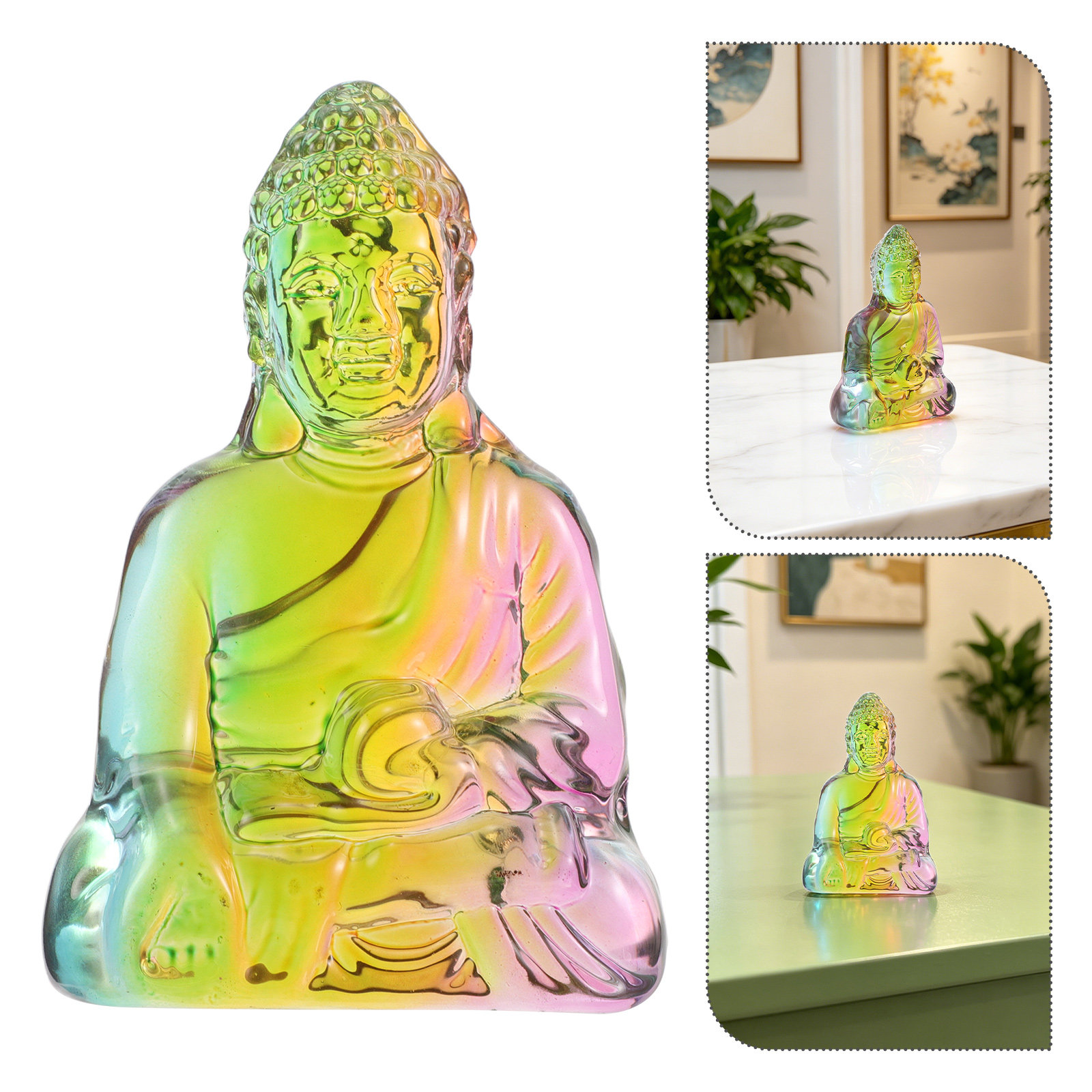 4.2 Inch Crystal Buddha Statue - đánh giá và giá Office Lighting Decor