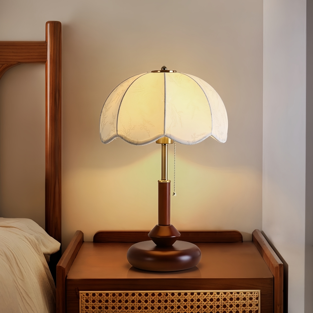 Vintage Scalloped Dome Table L - đánh giá và giá Lighting Decor For Bedroom
