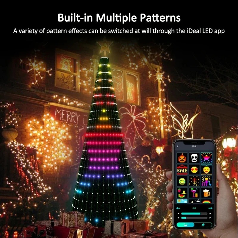 Christmas Star Tree Lights RGB - đánh giá và giá Home Decor Lighting Tree