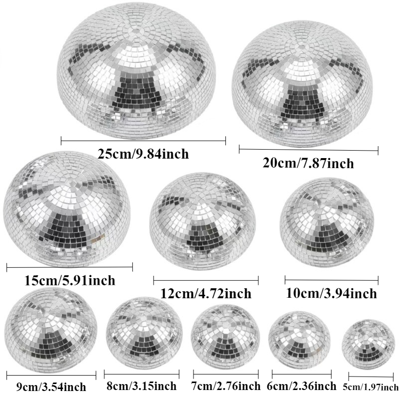Mirrored Glass Half Sphere Dis - đánh giá và giá Disco Ball Mirror