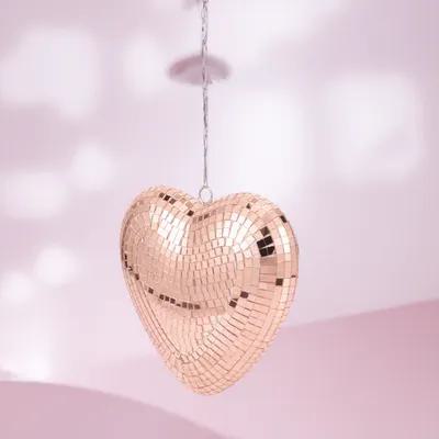 Hanging Heart Disco Ball Decor - đánh giá và giá Disco Ball Mirror