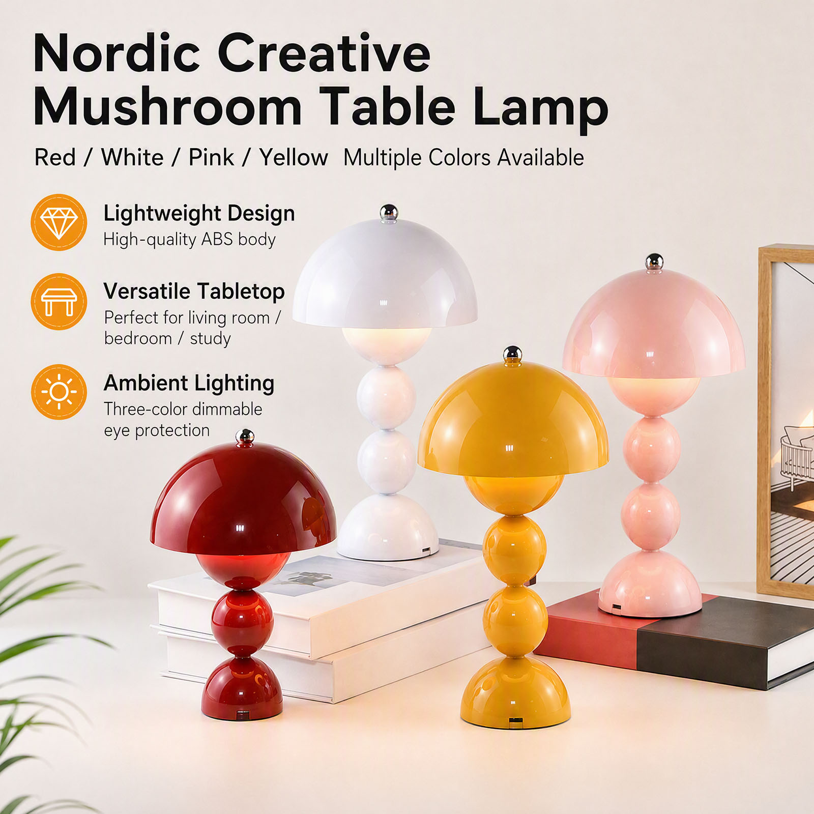 Vintage Mushroom Bud Table Lam - đánh giá và giá Mushroom Table Lamp