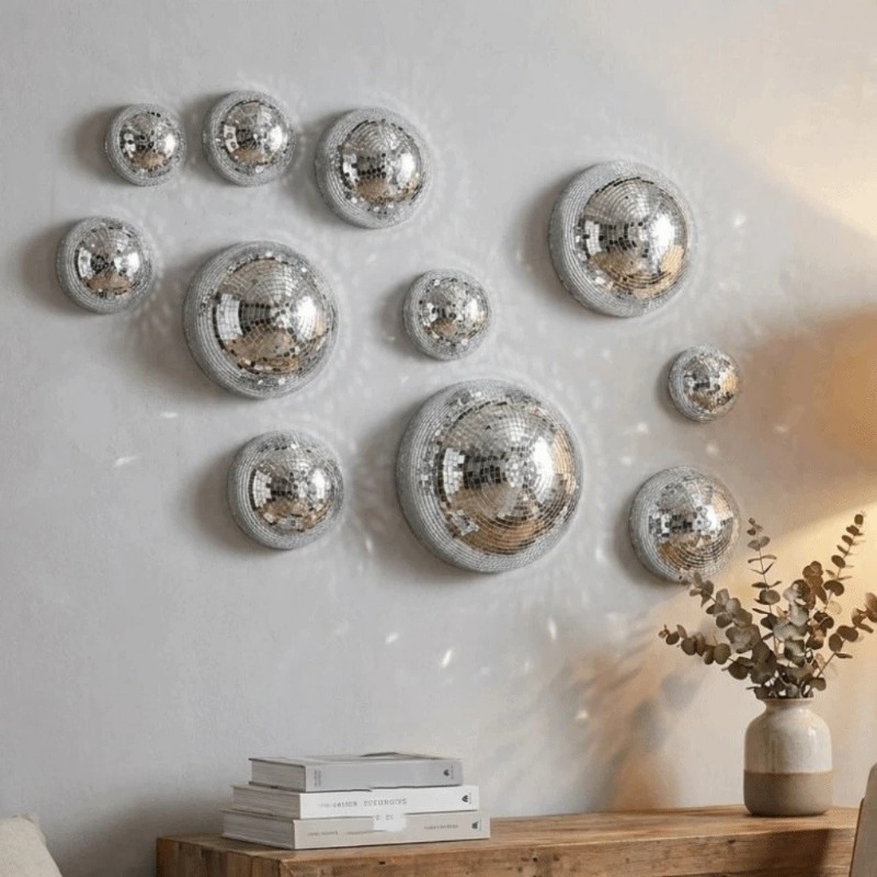 5Pcs Mirror Disco Ball Wall Ar - đánh giá và giá Disco Ball Mirror