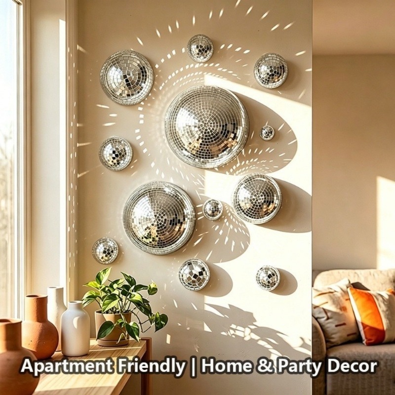 5Pcs Mirror Disco Ball Wall Ar - đánh giá và giá Disco Ball Mirror