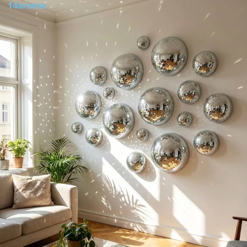 5Pcs Mirror Disco Ball Wall Ar - đánh giá và giá Disco Ball Mirror