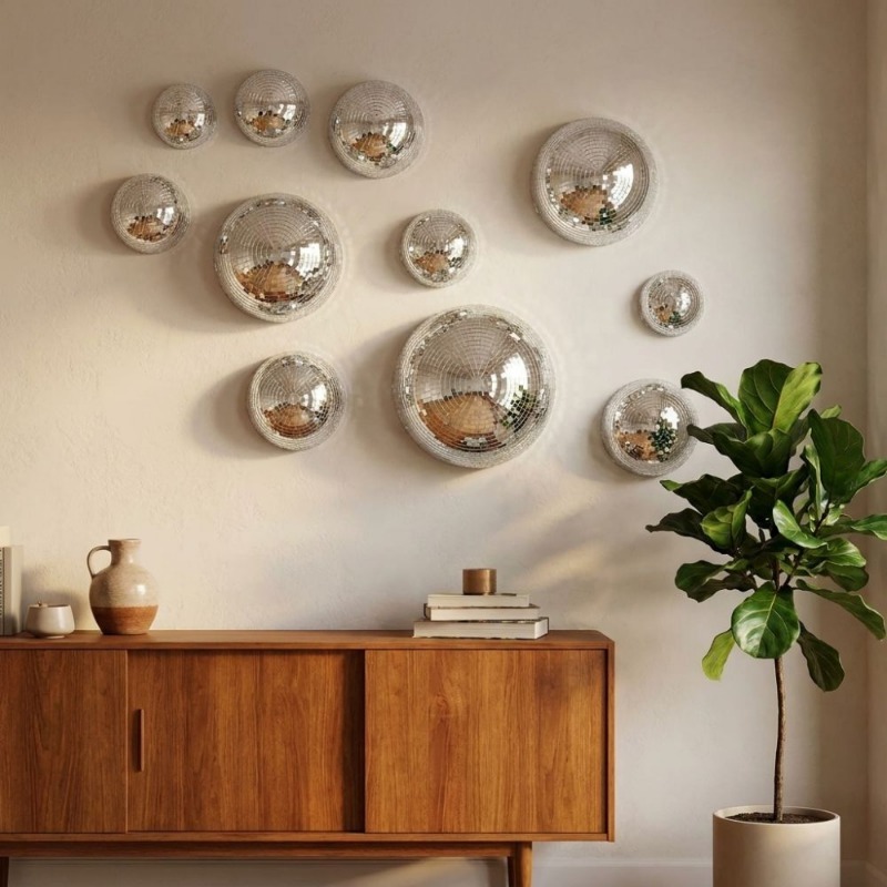 5Pcs Mirror Disco Ball Wall Ar - đánh giá và giá Disco Ball Mirror