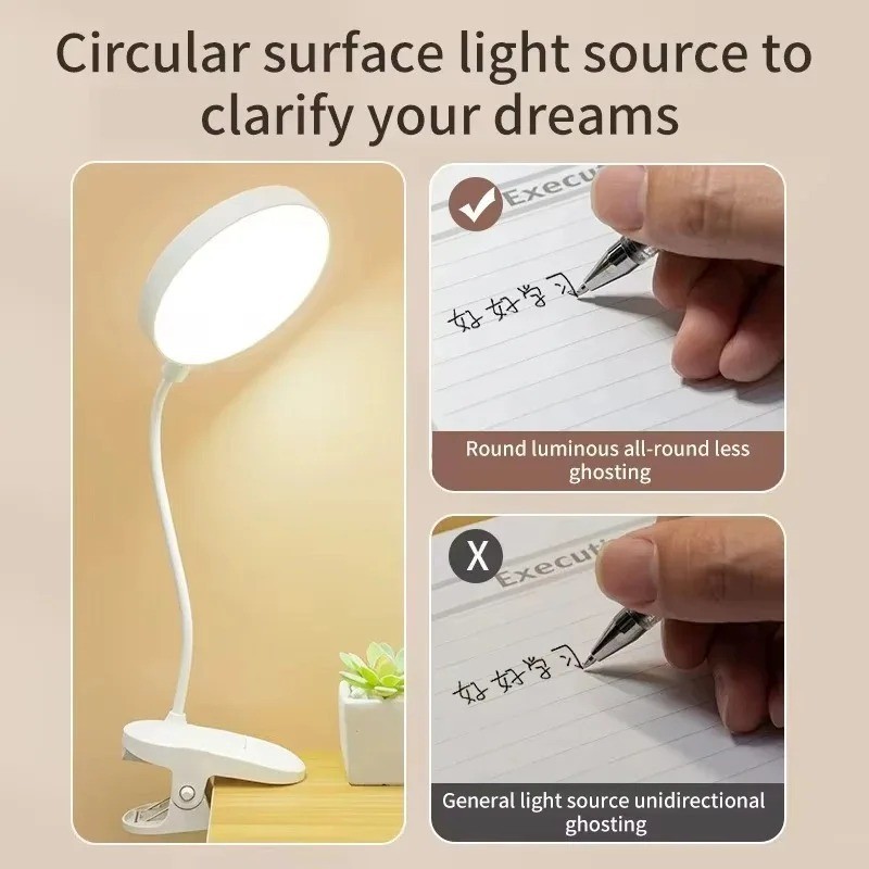 Portable USB Rechargeable Clip - đánh giá và giá Office Lighting Decor