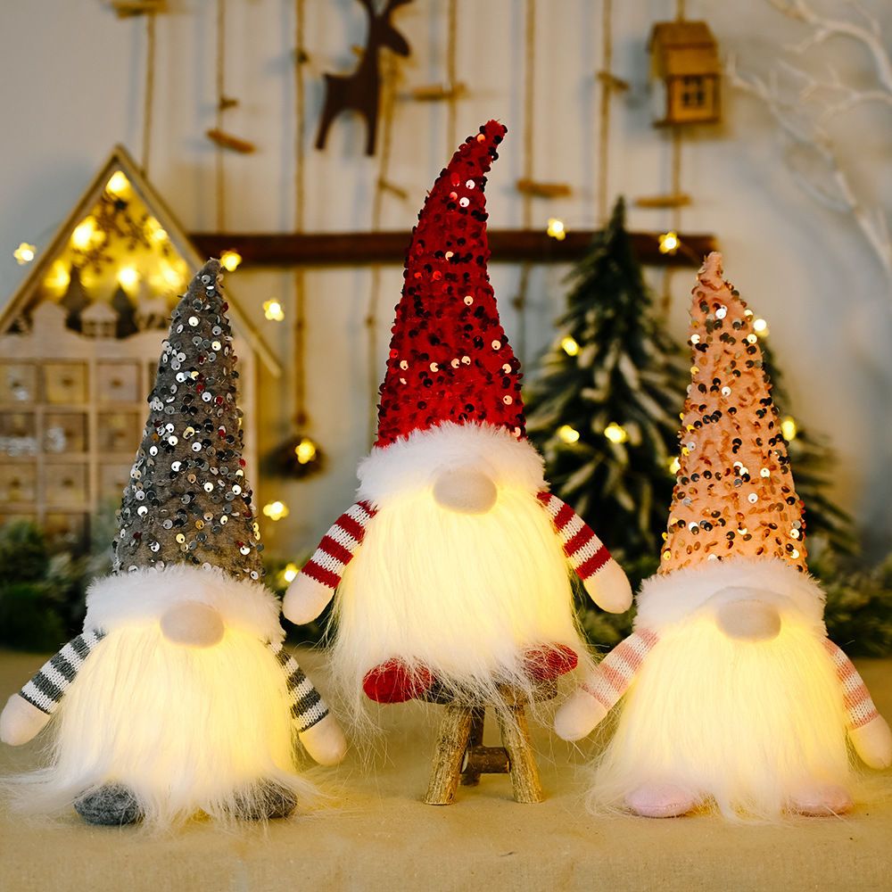 Glowing Knitted Gnome Doll wit - đánh giá và giá Home Decor Lighting Tree