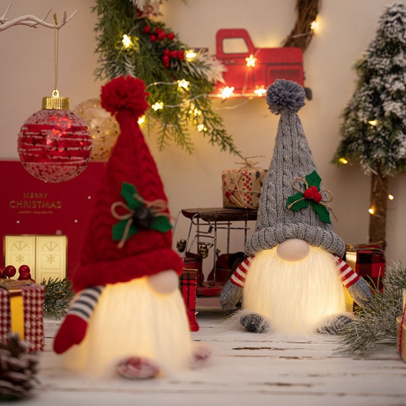 Glowing Knitted Gnome Doll wit - đánh giá và giá Home Decor Lighting Tree