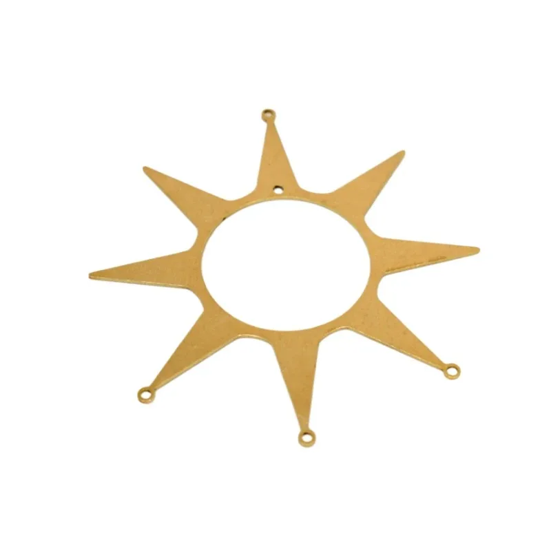 2pcs Raw Brass Sun Pendant DIY - đánh giá và giá Pendant Lighting Christmas Decor
