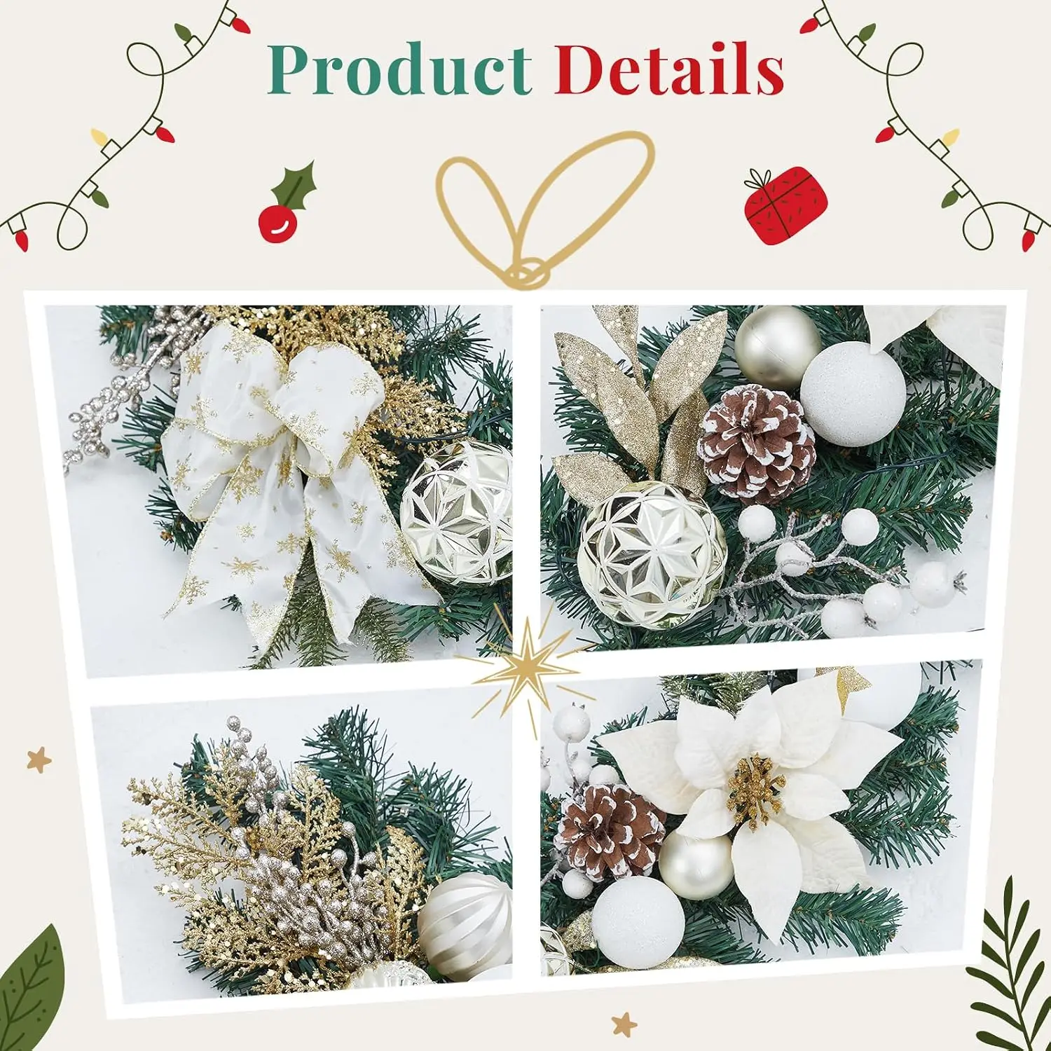 Garvee 6ft Pre-Lit Christmas G - đánh giá và giá Home Decor Lighting Tree