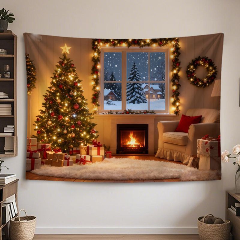 VIKAMA Wall Tapestry Christmas - đánh giá và giá Home Decor Lighting Tree