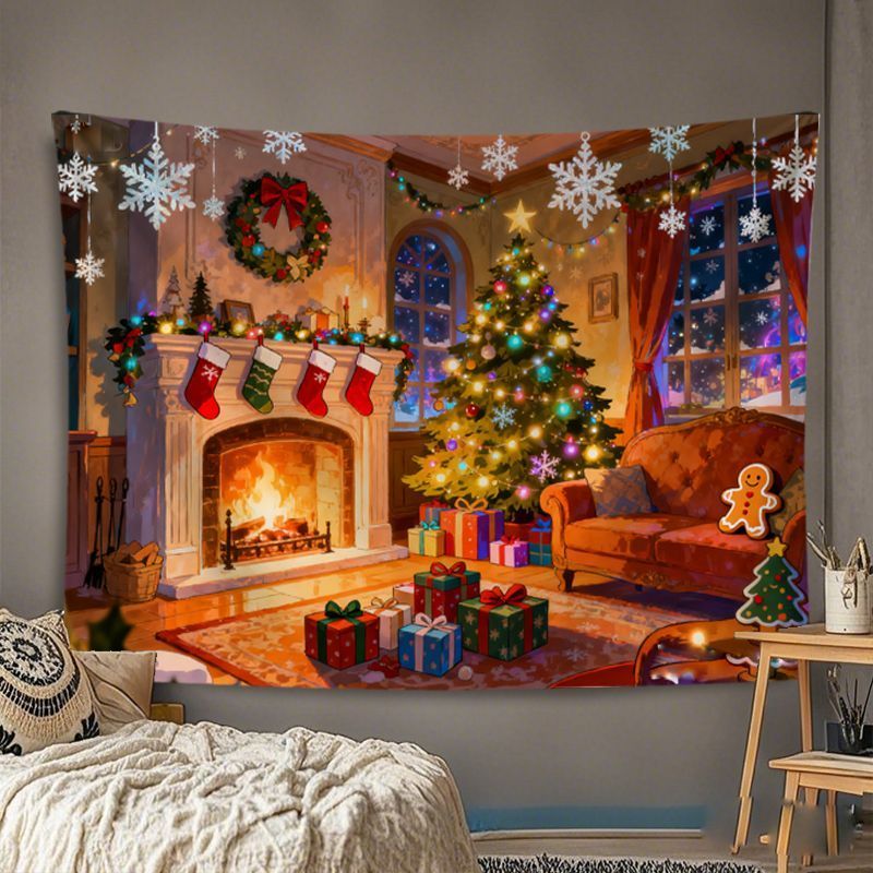 VIKAMA Wall Tapestry Christmas - đánh giá và giá Home Decor Lighting Tree