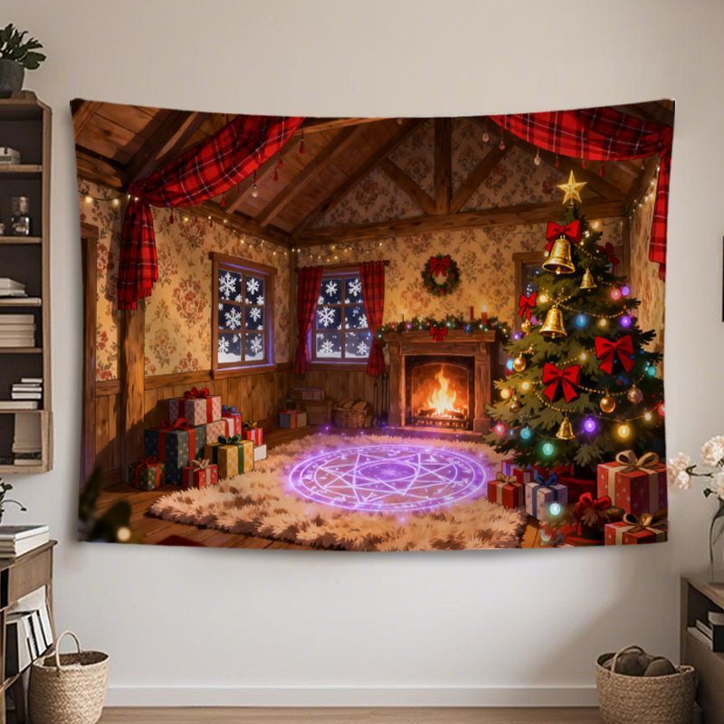 VIKAMA Wall Tapestry Christmas - đánh giá và giá Home Decor Lighting Tree