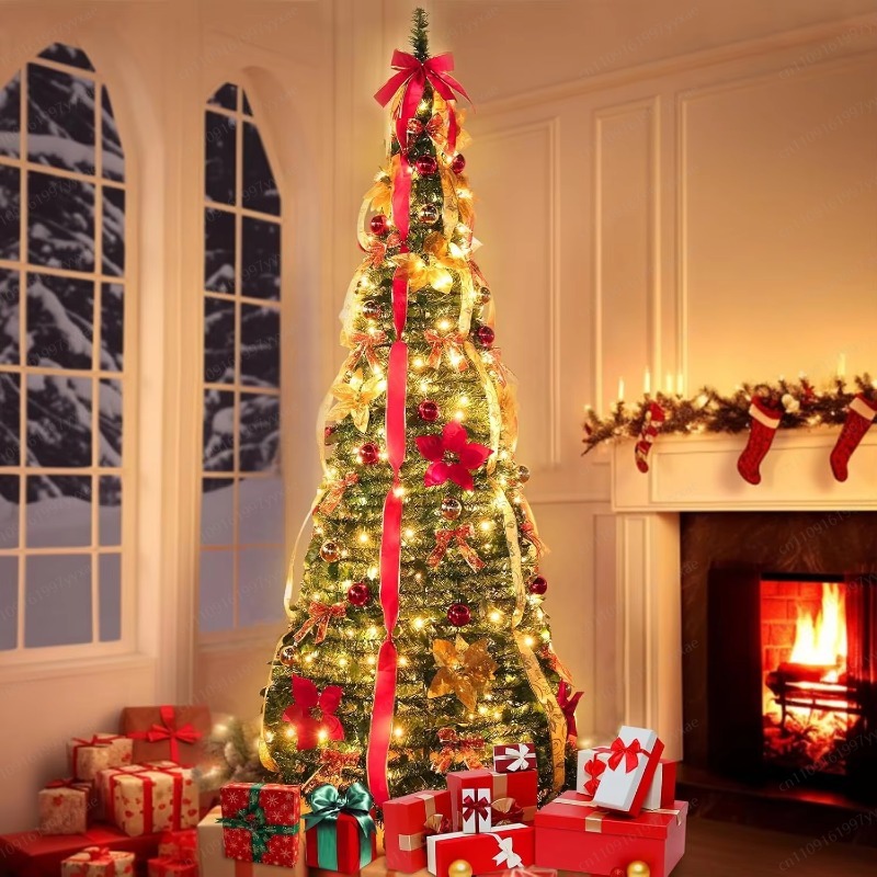 180CM Pre‑Lit Foldable Christm - đánh giá và giá Home Decor Lighting Tree