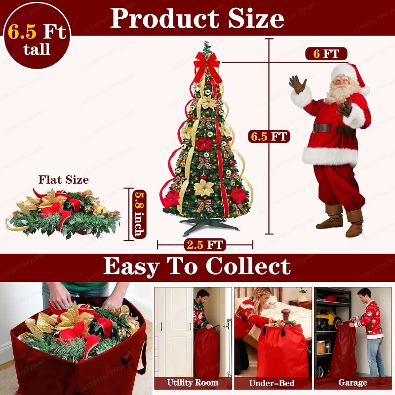 180CM Pre‑Lit Foldable Christm - đánh giá và giá Home Decor Lighting Tree